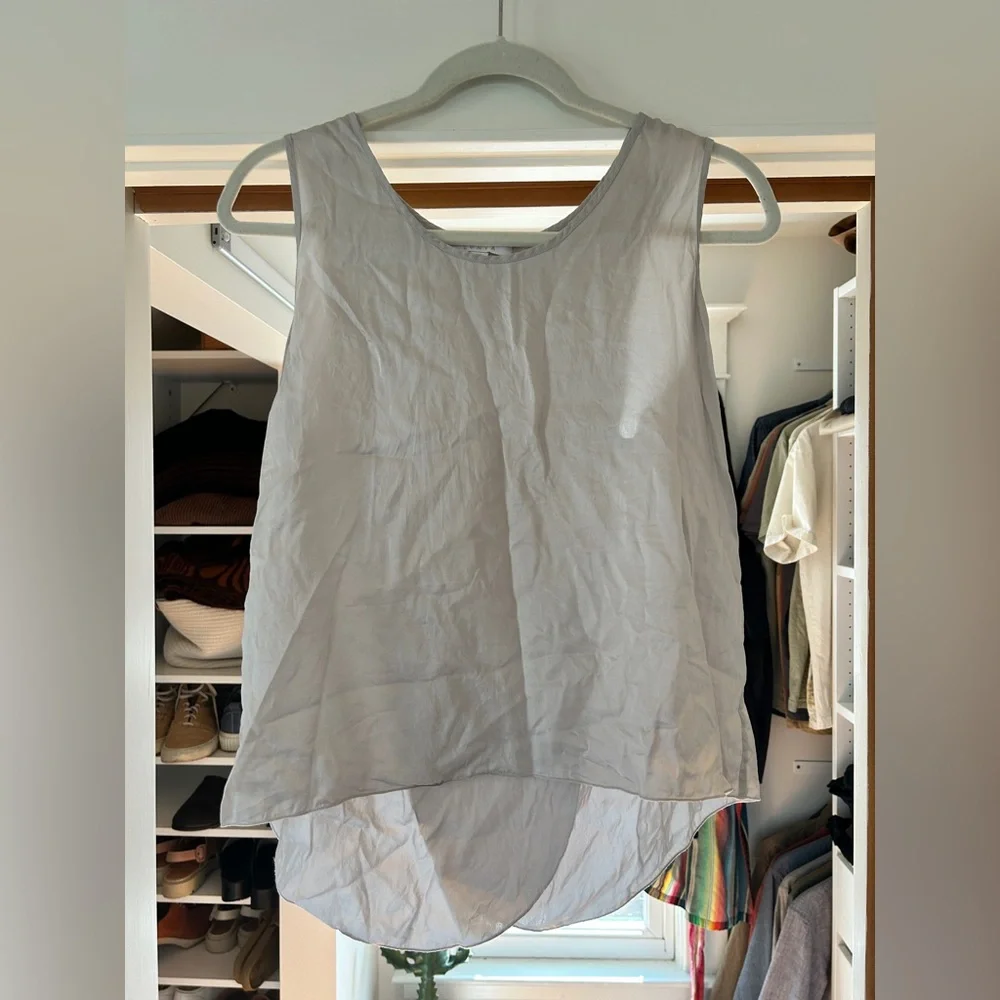 Lunya Tulip back Silk top - Picture 1 of 5
